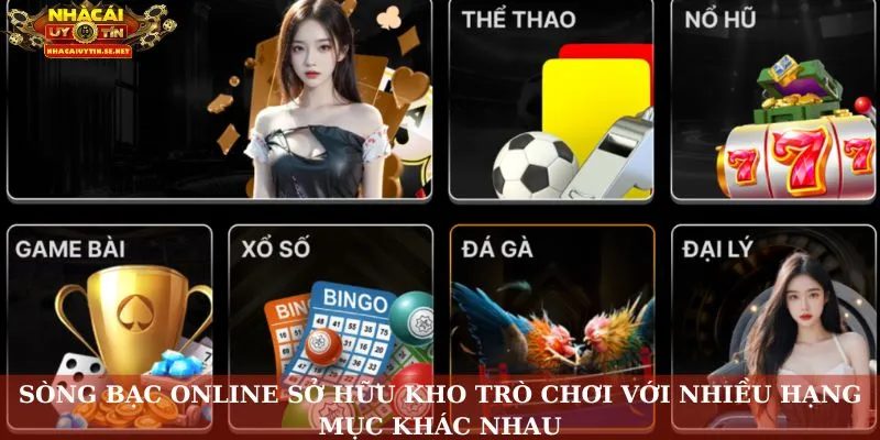 Sòng Bạc Online – Trải Nghiệm Giải Trí Thực Tế Và An Toàn 8 Sòng bạc online sở hữu kho trò chơi với nhiều hạng mục khác nhau
