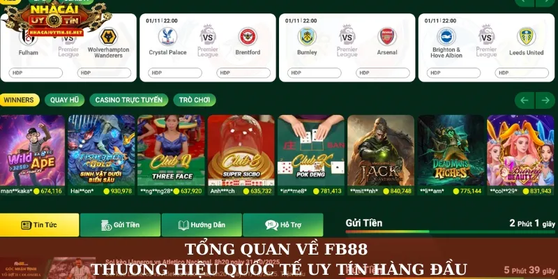 FB88 Nhà Cái Uy Tín, Góc Nhìn Chuyên Gia Nhacaiuytin.Se.Net 2 Tổng quan về FB88 – Thương hiệu quốc tế uy tín hàng đầu