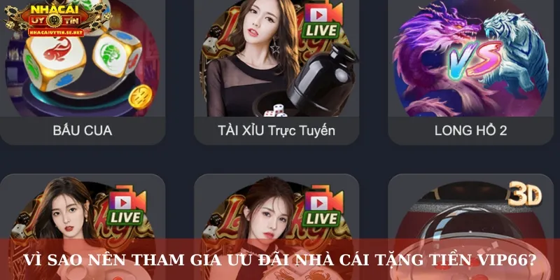 Vì sao nên tham gia ưu đãi nhà cái tặng tiền Vip66?