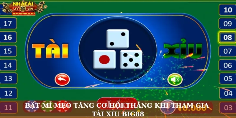 Tài Xỉu Big88: Nhà Cái Uy Tín Cho Trải Nghiệm Cược Đẳng Cấp 5 Bật mí mẹo tăng cơ hội thắng khi tham gia tài xỉu Big88