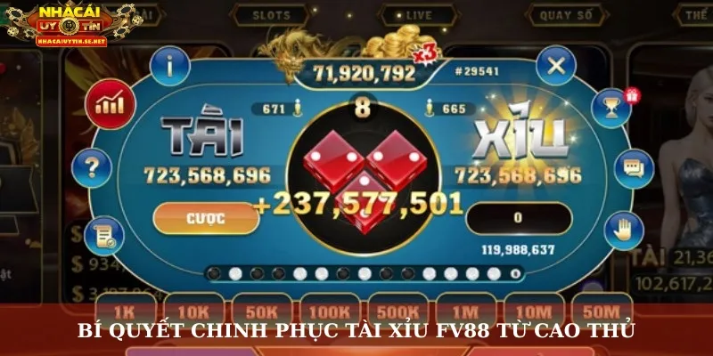 Tài Xỉu FV88 – Sân Chơi Sống Động, Cơ Hội Thắng Không Giới Hạn 5 Bí quyết chinh phục Tài Xỉu FV88 từ cao thủ