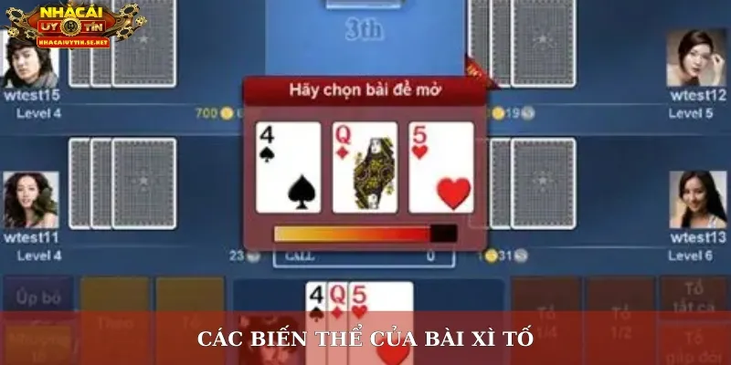 Các biến thể của bài xì tố