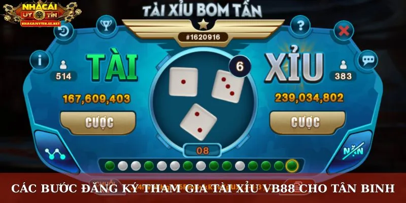 Tài Xỉu VB88 – Sân Chơi Uy Tín Cho Người Yêu Đỏ Đen 4 Các bước đăng ký tham gia tài xỉu VB88 cho tân binh