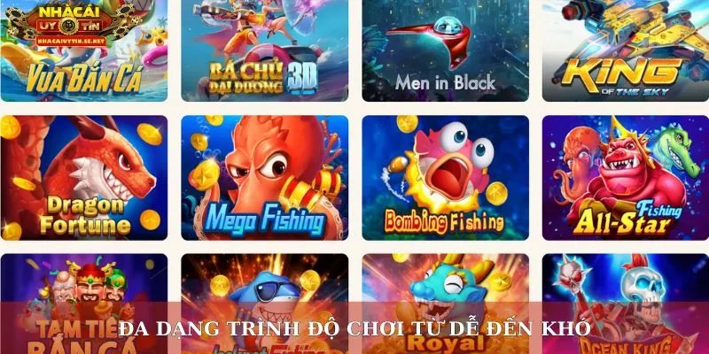 Bắn cá Co88 – Địa chỉ bắn cá hấp dẫn số 1 hiện nay 2 Đa dạng trình độ chơi từ dễ đến khó