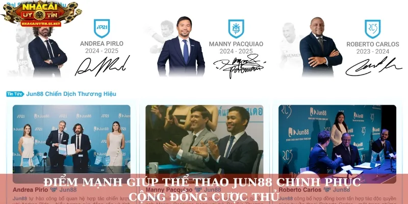 Điểm mạnh giúp thể thao Jun88 chinh phục cộng đồng cược thủ