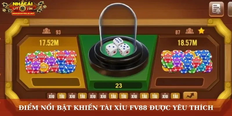 Tài Xỉu FV88 – Sân Chơi Sống Động, Cơ Hội Thắng Không Giới Hạn 3 Điểm nổi bật khiến Tài Xỉu FV88 được yêu thích