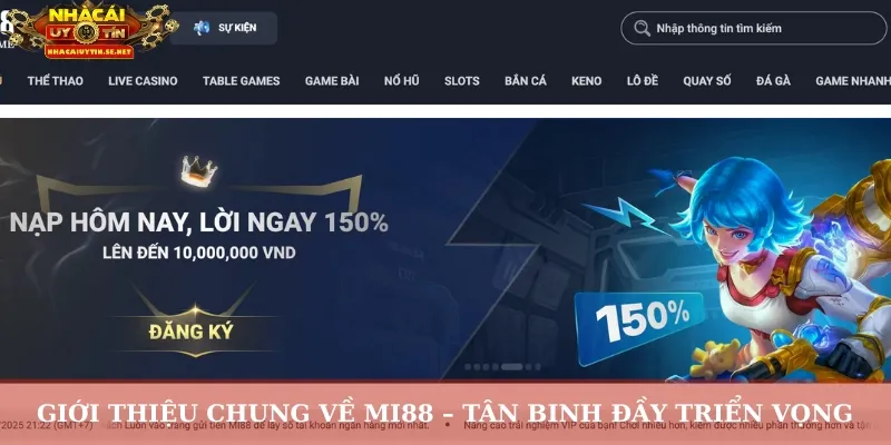 Mi88 Nhà Cái Mới – Bước Tiến Khác Biệt Trong Làng Cá Cược 2 Giới thiệu chung về Mi88 – Tân binh đầy triển vọng