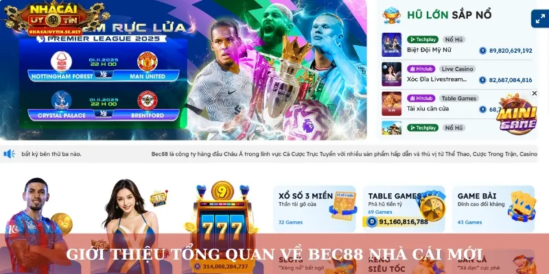 Giới thiệu tổng quan về Bec88 nhà cái mới