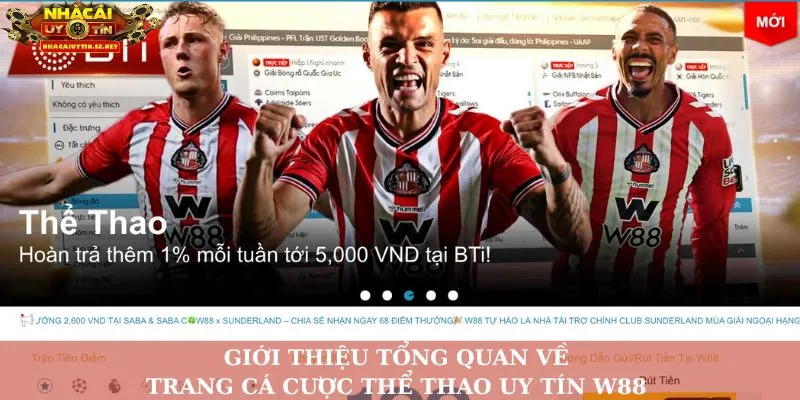 Thể Thao W88 – Chạm Đỉnh Đam Mê Cùng Từng Trận Cược 2 Giới thiệu tổng quan về trang cá cược thể thao uy tín W88