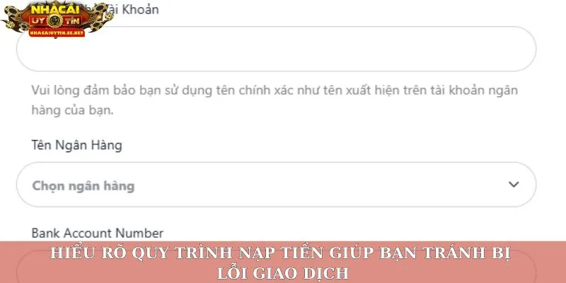 Các Bước Nạp Tiền – Quy Trình Chi Tiết Cho Tân Binh 2 Hiểu rõ quy trình nạp tiền giúp bạn tránh bị lỗi giao dịch