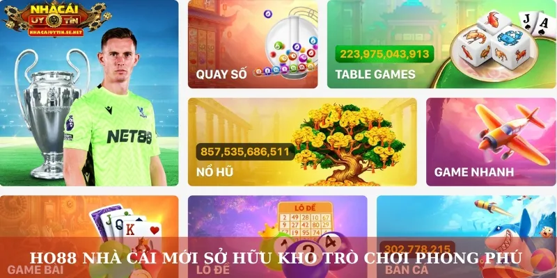 HO88 nhà cái mới sở hữu kho trò chơi phong phú  