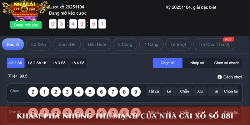 Xổ Số 88i – Sân Chơi May Mắn Cực Đỉnh, Trúng Lớn Mỗi Ngày 3 Khám phá những thế mạnh của nhà cái xổ số 88i