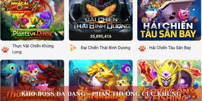 Bắn Cá Mi88 – Trải Nghiệm Giải Trí Đổi Thưởng Đỉnh Cao 2025 3 Kho boss đa dạng – phần thưởng cực khủng