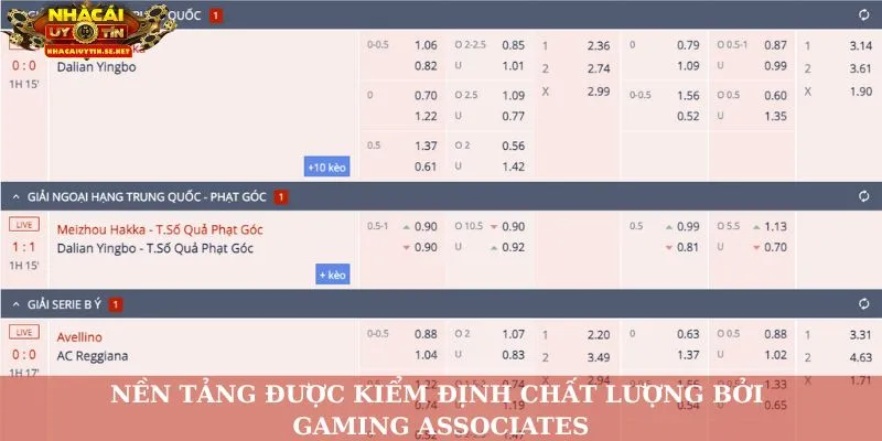 Thể Thao M88: Sân Cá Độ Chất Lượng Dành Cho Các Bet Thủ 3 Nền tảng được kiểm định chất lượng bởi Gaming Associates