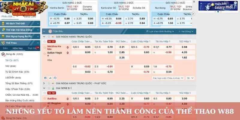 Thể Thao W88 – Chạm Đỉnh Đam Mê Cùng Từng Trận Cược 3 Những yếu tố làm nên thành công của thể thao W88