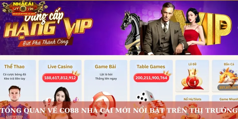 CO88 Nhà Cái Mới: Làn Gió Khác Biệt Trong Thế Giới Cá Cược 2 Tổng quan về Co88 nhà cái mới nổi bật trên thị trường
