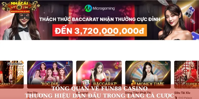 Tổng quan về Fun88 Casino: Thương hiệu dẫn đầu trong làng cá cược