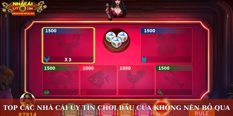 Chơi Bầu Cua – Trải Nghiệm Giải Trí Kết Hợp May Mắn 4 Top các nhà cái uy tín chơi bầu cua online không nên bỏ qua