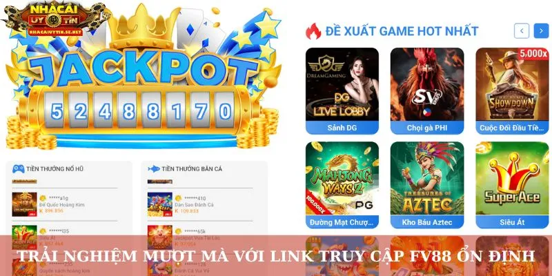 Trải nghiệm mượt mà với link truy cập FV88 ổn định