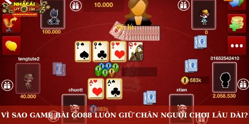 Vì sao game bài Go88 luôn giữ chân người chơi lâu dài?