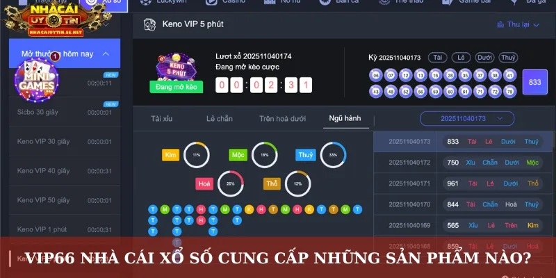 VIP66 nhà cái xổ số cung cấp những sản phẩm nào?