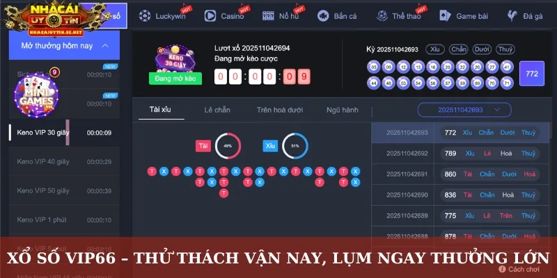 Xổ Số VIP66 – Thử Thách Vận Nay, Lụm Ngay Thưởng Lớn 1 Xổ số VIP66